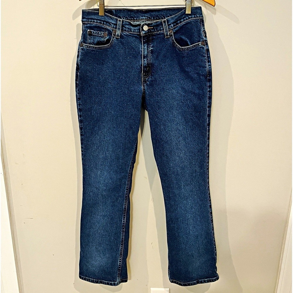 Levi's 515 Boot Cut Lower Rise Jeans Medium Wash 12MIS Stretch Denim
